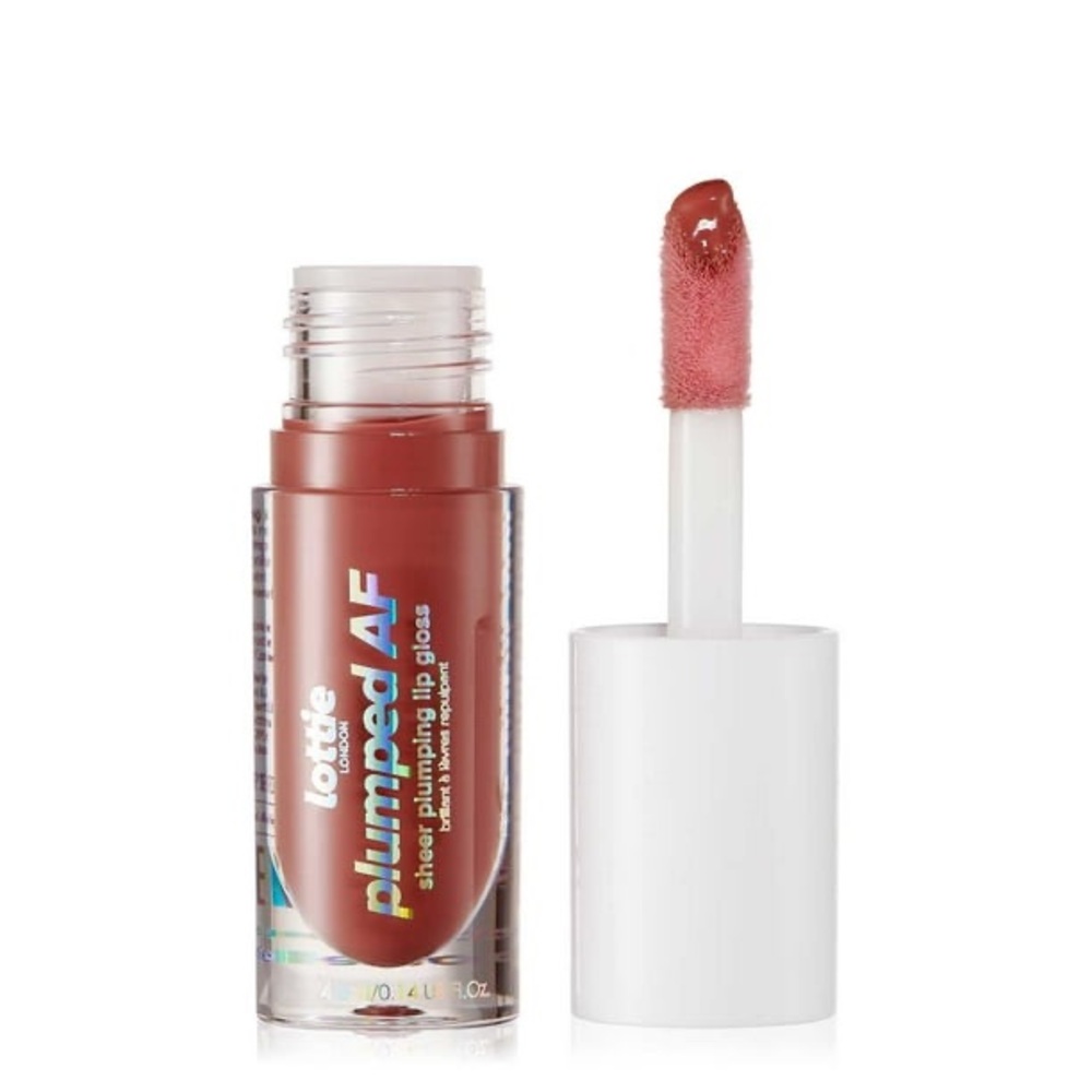 Lottie London Plumped AF, Sheer Plumping‎ Liquid Lip Gloss - In The Nude
